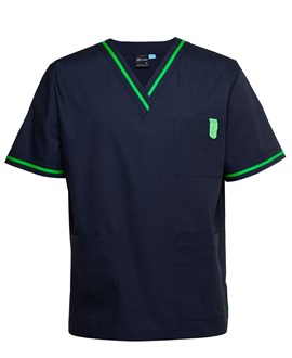 UNISEX CONTRAST SCRUBS TOP - JBSWEAR