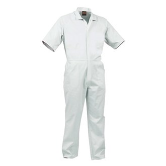 OVERALLS LIGHTWEIGHT, FOOD INDUSTRY - Short Sleeve, Polycotton, Zip Front