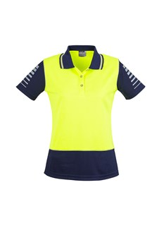 Womens Hi Vis Zone Short Sleeve Polo