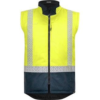 PUFFER STAMINA VEST - Reversible, Segmented Reflective Tape